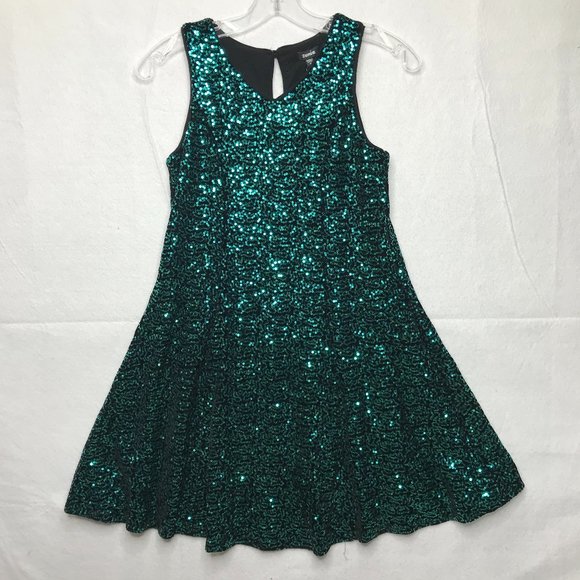 Zunie Other - Zunie Girl's Sleeveless Sequin Maxi Dress Size 12